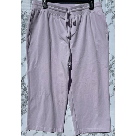 Style & Co. M Lavender Fog Womens Capri Pants Mid Rise Cotton/Spandex Blend - Picture 1 of 5